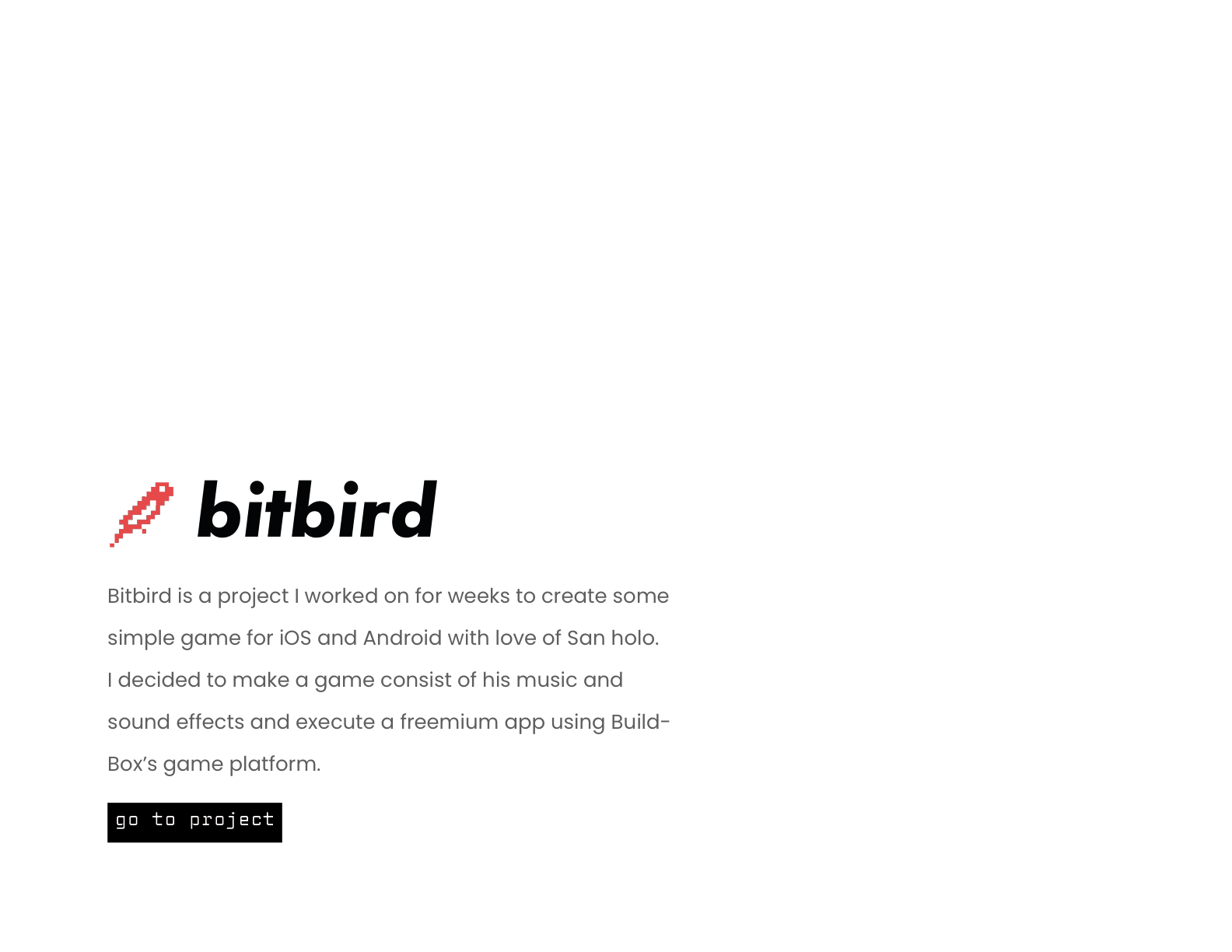 bitbird game mockup