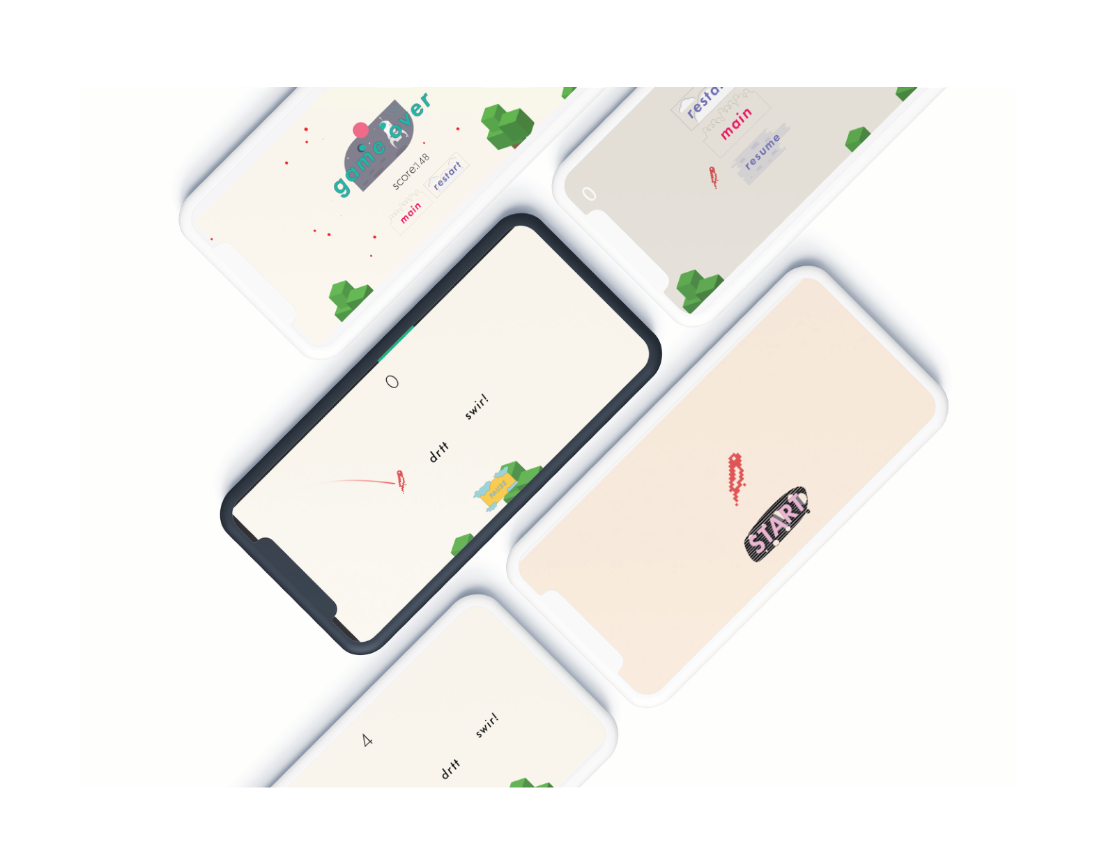 bitbird — final screens and environment